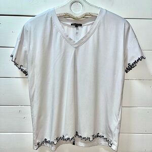 LEO & UGO White T-Shirt - Size 4 /L